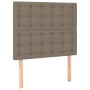 Box spring bed with taupe gray fabric mattress 80x200 cm by , Beds and slatted bases - Ref: Foro24-3128241, Price: 370,10 €, ...