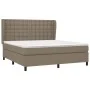 Boxspringbett mit taupegrauer Stoffmatratze 160x200 cm von , Betten und Lattenroste - Ref: Foro24-3128297, Preis: 600,32 €, R...