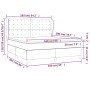 Boxspringbett mit schwarzer Stoffmatratze 160x200 cm von , Betten und Lattenroste - Ref: Foro24-3128295, Preis: 608,23 €, Rab...