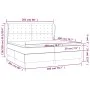 Box spring bed with dark gray fabric mattress 200x200 cm by , Beds and slatted bases - Ref: Foro24-3128310, Price: 673,20 €, ...