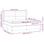 Cama box spring con colchón tela gris oscuro 200x200 cm de , Camas y somieres - Ref: Foro24-3128310, Precio: 680,14 €, Descue...