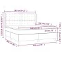 Box spring bed with dark gray fabric mattress 160x200 cm by , Beds and slatted bases - Ref: Foro24-3128854, Price: 593,64 €, ...