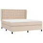 Box spring bed with cappuccino synthetic leather mattress 180x200cm by , Beds and slatted bases - Ref: Foro24-3129050, Price:...