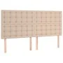 Box spring bed with cappuccino synthetic leather mattress 180x200cm by , Beds and slatted bases - Ref: Foro24-3129050, Price:...
