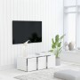 Weißer TV-Schrank aus Sperrholz, 80 x 34 x 30 cm von vidaXL, TV-Möbel - Ref: Foro24-801859, Preis: 60,94 €, Rabatt: %