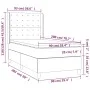 Box spring bed with cream fabric mattress 90x200 cm by , Beds and slatted bases - Ref: Foro24-3131726, Price: 337,35 €, Disco...