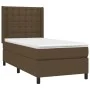 Boxspringbett mit dunkelbrauner Stoffmatratze 100x200 cm von , Betten und Lattenroste - Ref: Foro24-3131732, Preis: 380,91 €,...