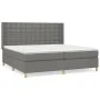 Box spring bed with dark gray fabric mattress 200x200 cm by , Beds and slatted bases - Ref: Foro24-3132338, Price: 653,39 €, ...