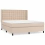 Box spring bed with cappuccino synthetic leather mattress 180x200cm by , Beds and slatted bases - Ref: Foro24-3132518, Price:...