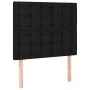 Box spring bed with LED mattress black fabric 120x200 cm by , Beds and slatted bases - Ref: Foro24-3135183, Price: 459,35 €, ...