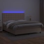 Boxspringbett LED-Matratze Kunstleder Cappuccino 180x200cm von , Betten und Lattenroste - Ref: Foro24-3135962, Preis: 664,48 ...