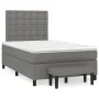 Box spring bed with dark gray fabric mattress 120x200 cm by , Beds and slatted bases - Ref: Foro24-3136902, Price: 436,04 €, ...