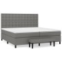 Box spring bed with dark gray fabric mattress 200x200 cm by , Beds and slatted bases - Ref: Foro24-3136942, Price: 767,48 €, ...