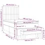 Box spring bed with cream fabric mattress 90x190 cm by , Beds and slatted bases - Ref: Foro24-3137282, Price: 368,54 €, Disco...