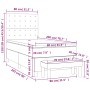 Box spring bed with light gray fabric mattress 80x200 cm by , Beds and slatted bases - Ref: Foro24-3137429, Price: 351,48 €, ...