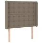 Box spring bed with mattress and taupe gray LED lights 80x200 cm by , Beds and slatted bases - Ref: Foro24-3138593, Price: 36...