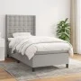 Box spring bed with light gray fabric mattress 80x200 cm by , Beds and slatted bases - Ref: Foro24-3131705, Price: 320,30 €, ...