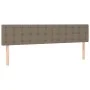 Box spring bed with taupe gray fabric mattress 160x200 cm by , Beds and slatted bases - Ref: Foro24-3140949, Price: 495,28 €,...