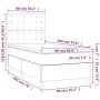 Box spring bed with taupe gray fabric mattress 90x190 cm by , Beds and slatted bases - Ref: Foro24-3142061, Price: 374,70 €, ...