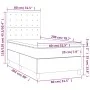 Box spring bed with light gray fabric mattress 80x200 cm by , Beds and slatted bases - Ref: Foro24-3142049, Price: 308,78 €, ...