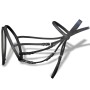 Black Leather Flash Bridle with Reins and Bit (Percheron Horse) by vidaXL, Nod off - Ref: Foro24-90896, Price: 44,42 €, Disco...