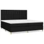 Box spring bed with black fabric mattress 200x200 cm by , Beds and slatted bases - Ref: Foro24-3142683, Price: 706,52 €, Disc...