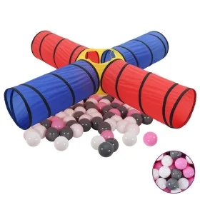 Children's play tunnel with 250 multicolored balls by , Play tents and tunnels - Ref: Foro24-3107711, Price: 75,52 €, Discoun...