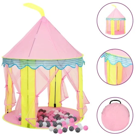 Kinderspielzelt mit 250 rosa Bällen 100x100x127 cm von , Spielzelte und Tunnel - Ref: Foro24-3107747, Preis: 74,17 €, Rabatt: %