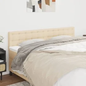 Headboards 2 units of cream-colored fabric 80x5x78/88 cm by , Headboards and footboards - Ref: Foro24-346481, Price: 66,97 €,...