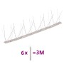 Set of 6 rows of spikes against birds and pigeons 5 rows 3 m by vidaXL, Animal repellents - Ref: Foro24-170236, Price: 24,87 ...