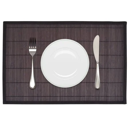 6 salvamanteles de bambú 30x45 cm marrón oscuro by vidaXL, Placemats - Ref: Foro24-242110, Price: 17,77 €, Discount: %