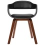 Silla de comedor de madera curvada y cuero artificial de vidaXL, Sillas de comedor - Ref: Foro24-241684, Precio: 143,81 €, De...
