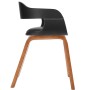 Silla de comedor de madera curvada y cuero artificial de vidaXL, Sillas de comedor - Ref: Foro24-241684, Precio: 143,81 €, De...