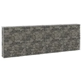 Gabion wall with galvanized steel covers 300x30x100 cm by , fence panels - Ref: Foro24-147821, Price: 119,79 €, Discount: %
