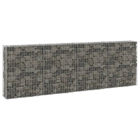 Gabion wall with galvanized steel covers 300x30x100 cm by , fence panels - Ref: Foro24-147821, Price: 124,07 €, Discount: %