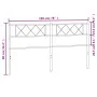 Kopfteil aus schwarzem Metall, 193 cm von , Kopf- und Fußteile - Ref: Foro24-372314, Preis: 31,62 €, Rabatt: %