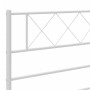 Kopfteil aus weißem Metall, 160 cm von , Kopf- und Fußteile - Ref: Foro24-372361, Preis: 28,52 €, Rabatt: %