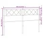 Cabecero de metal blanco 160 cm de , Cabeceros y pies de cama - Ref: Foro24-372361, Precio: 28,12 €, Descuento: %