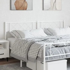 Kopfteil aus weißem Metall, 193 cm von , Kopf- und Fußteile - Ref: Foro24-372363, Preis: 31,64 €, Rabatt: %
