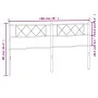 Cabecero de metal blanco 193 cm de , Cabeceros y pies de cama - Ref: Foro24-372363, Precio: 31,62 €, Descuento: %