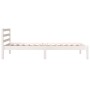 Massiver Bettrahmen aus weißem Kiefernholz, 90 x 190 cm von , Betten und Lattenroste - Ref: Foro24-810396, Preis: 74,54 €, Ra...