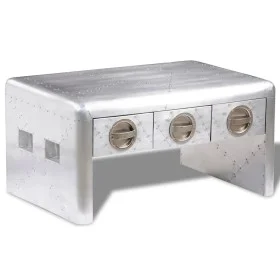 Aviator style coffee table with 3 vintage style drawers by vidaXL, Coffee table - Ref: Foro24-242119, Price: 371,70 €, Discou...