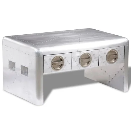 Aviator style coffee table with 3 vintage style drawers by vidaXL, Coffee table - Ref: Foro24-242119, Price: 371,70 €, Discou...