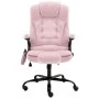 Sillón de oficina de masaje terciopelo rosa de , Sillas de oficina - Ref: Foro24-20574, Precio: 261,30 €, Descuento: %