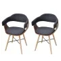 Dining chairs, 2 units, curved wood and dark gray fabric by vidaXL, dining chairs - Ref: Foro24-241687, Price: 219,17 €, Disc...