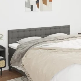 Kopfteile 2 Einheiten aus dunkelgrauem Stoff 80x5x78/88 cm von , Kopf- und Fußteile - Ref: Foro24-346477, Preis: 91,06 €, Rab...