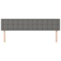 Kopfteile 2 Einheiten aus dunkelgrauem Stoff 80x5x78/88 cm von , Kopf- und Fußteile - Ref: Foro24-346477, Preis: 93,88 €, Rab...