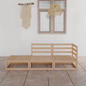 Garden lounge set 3 pieces solid pine wood by , Garden sets - Ref: Foro24-3075469, Price: 180,25 €, Discount: %