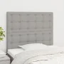 Kopfteile 2 Einheiten aus hellgrauem Stoff 80x5x78/88 cm von , Kopf- und Fußteile - Ref: Foro24-3116740, Preis: 66,57 €, Raba...