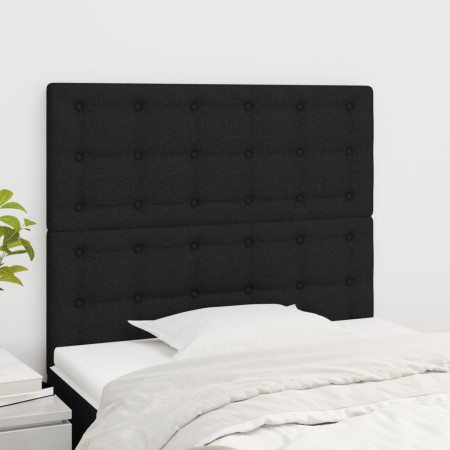 Kopfteile 2 Einheiten aus schwarzem Stoff 80x5x78/88 cm von , Kopf- und Fußteile - Ref: Foro24-3116742, Preis: 70,65 €, Rabat...